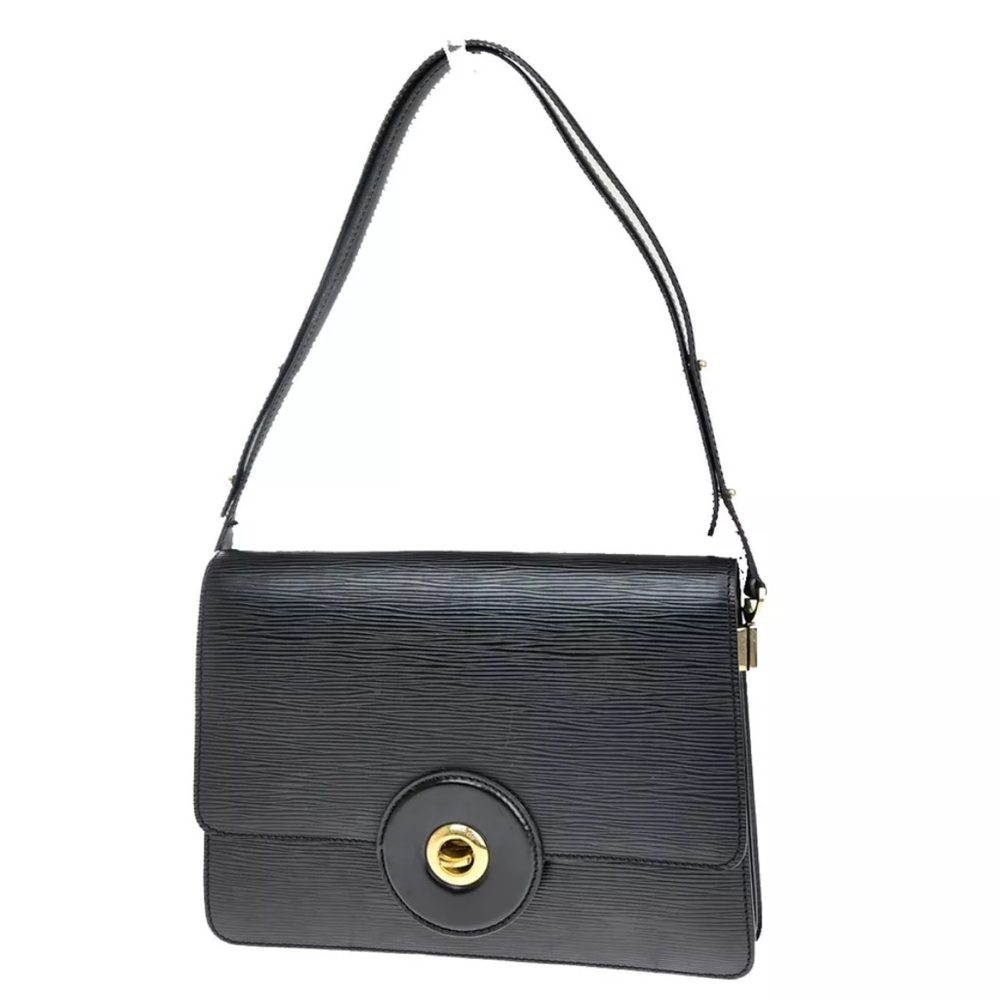 Authentic LOUIS VUITTON BLACK EPI FREE RUN SHOULDER BAG M52402 VI0976 XX23550